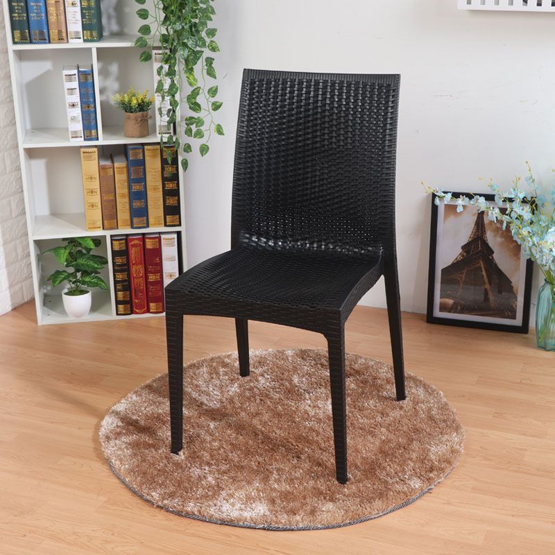 Eigentijdse stijl plastic eetstoelen eetstoelen zonder een zijstoel voor keuken (set van 4)