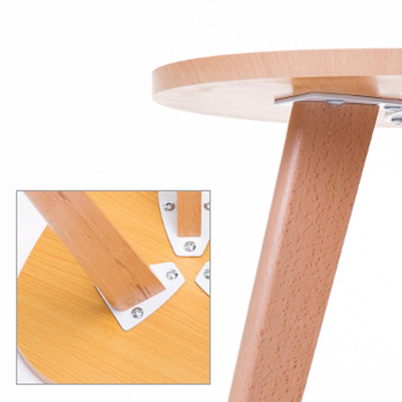 Contemporary Wooden Cocktail Table Round / Square / Triangle Top Coffee Table