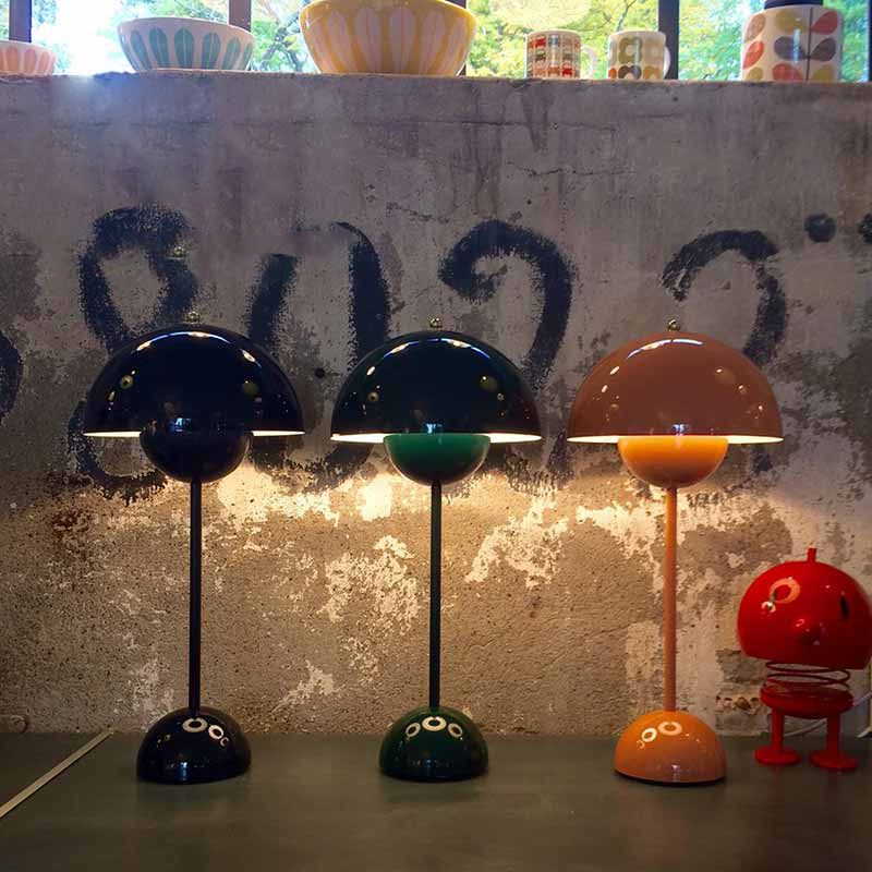 Dome Shape Table Lamp Modern Style Plastic Single Light Table Light