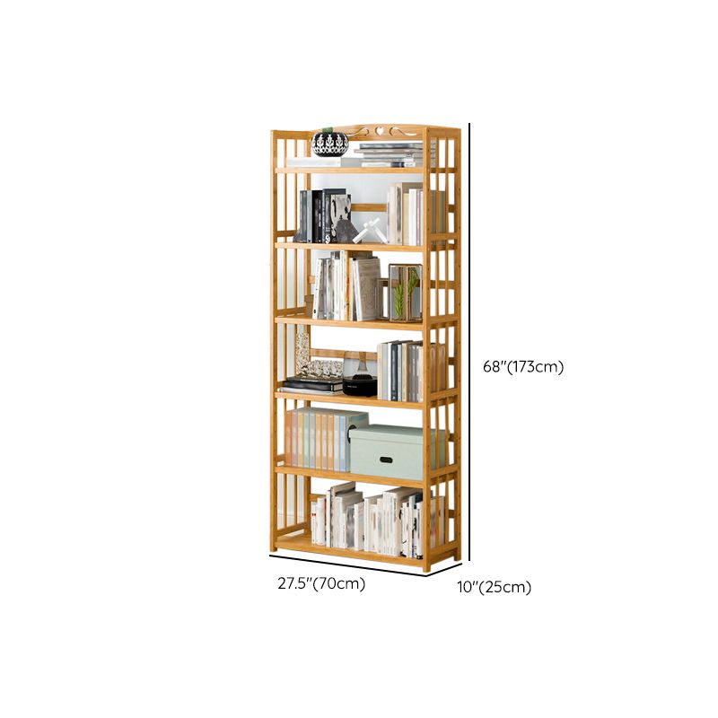 Modern Open Back Standard Bookshelf Engineered Wood Bookcase for Study Room