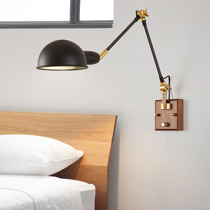 Éclair mural à bras rond à teinte