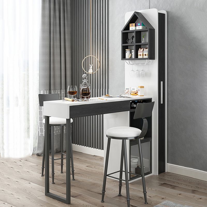 1/2/3 Pieces Counter Height Pub Set Rectangular for Living Room