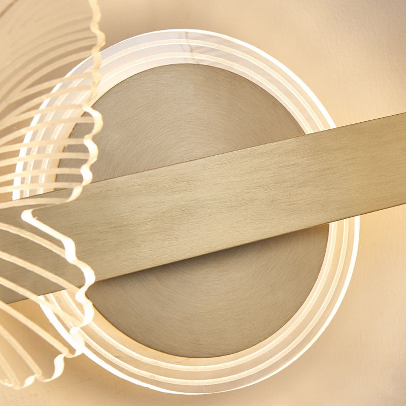 Butterfly Wall Sconce Lighting Modern Metal Wall Sconces in Gold