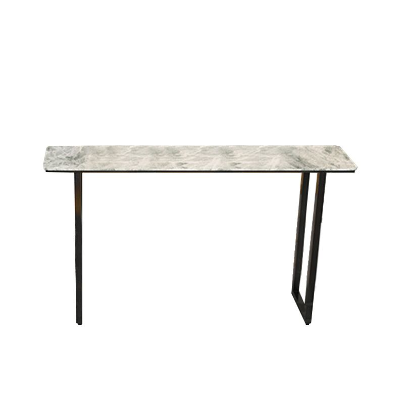 Stone Top Table Industrial Style Bistro Pub Table for Patio Use