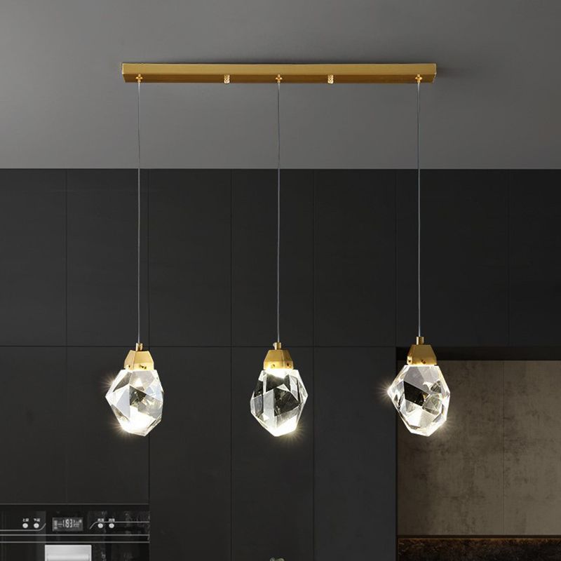 Modern Geometric Pendant Lighting Fixtures Crystal Pendant Lamp