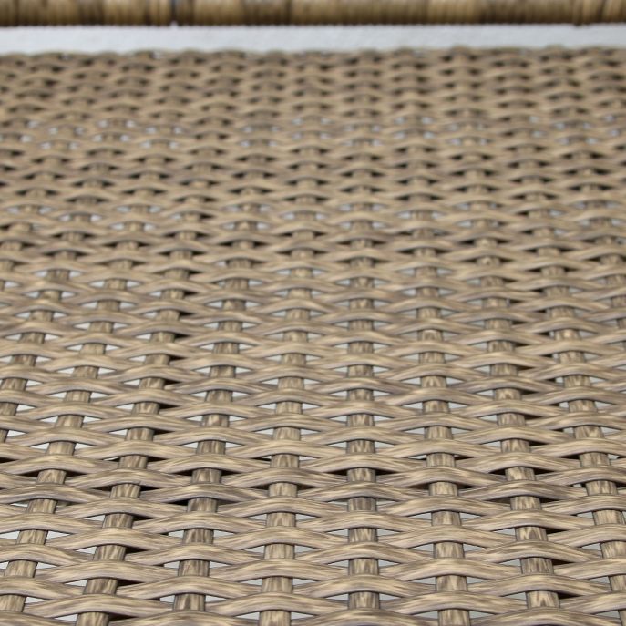 Round Glass Top Dining Table Set 1/2/3 Pcs Modern Outdoor Dining Set