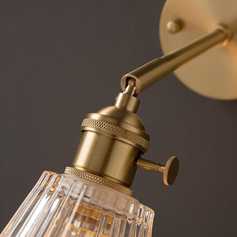 1-Light Wall Sconces Modern Glass Sconce Light Fixture for Bedroom