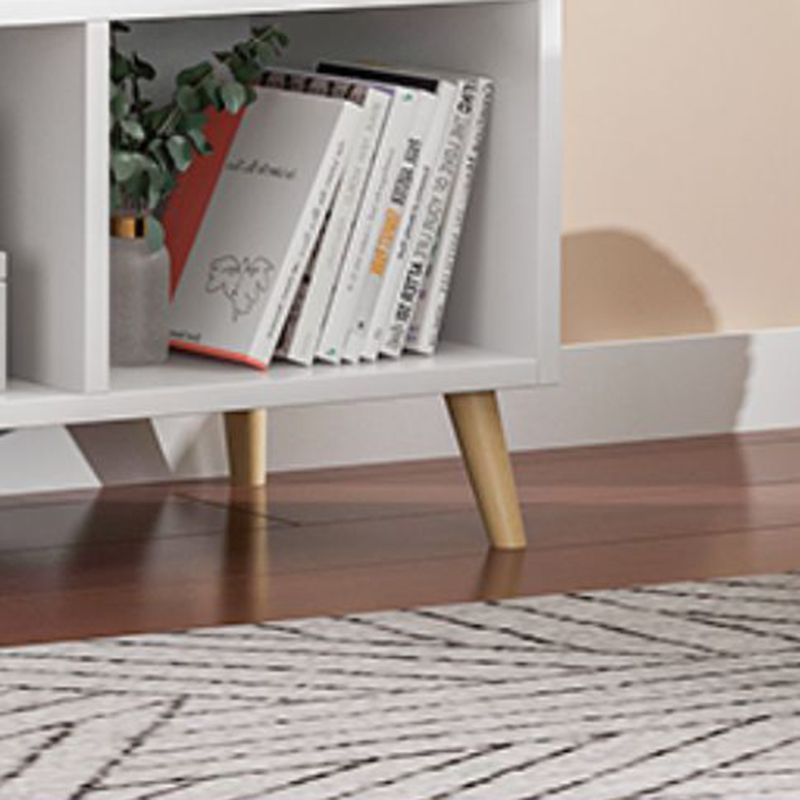 Modern Engineered Wood Book Shelf Closed Back Shelf Bookcase for Study Room