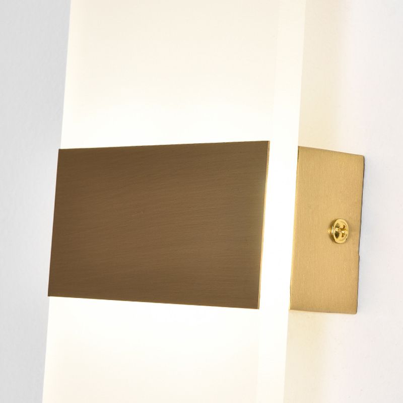 2-Light Wall Sconce Light Modern Metal Wall Sconce Lighting in Gold