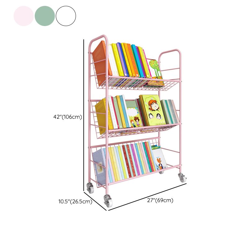 Shelves Included Standard Bookshelf Metal Contemporary Bookcase