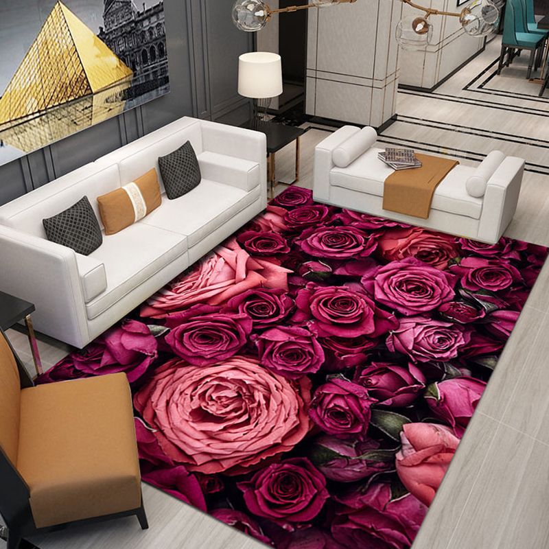 Ontspannend stromend patroon tapijt polyester tapijtkleurige resistent binnen vloerkleed voor woningdecoratie