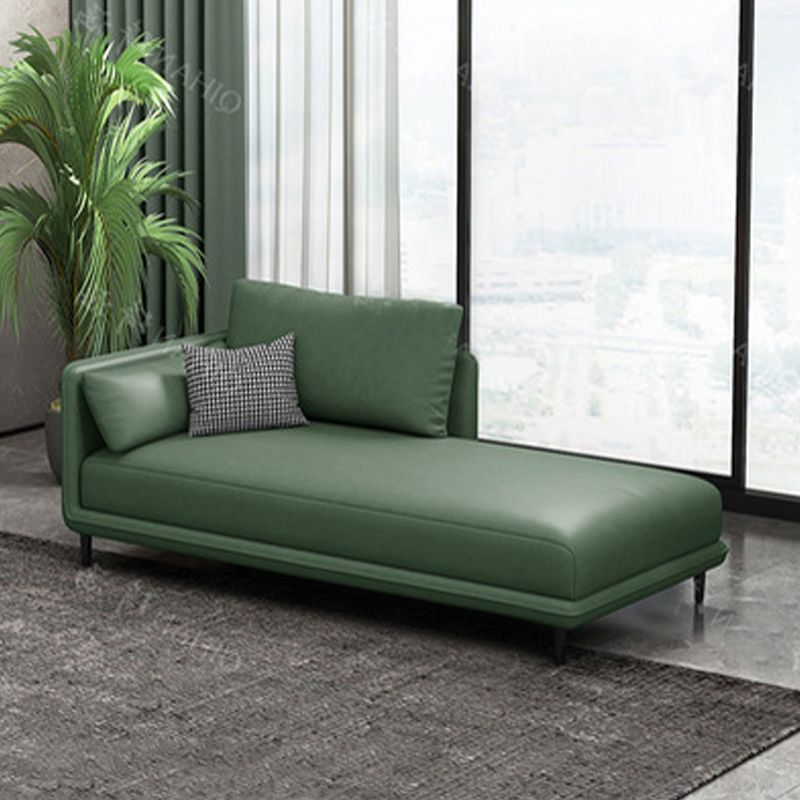 Nordic Chaise Lounge Cushioned Chaise Lounge Chair with Pillow Top Arms