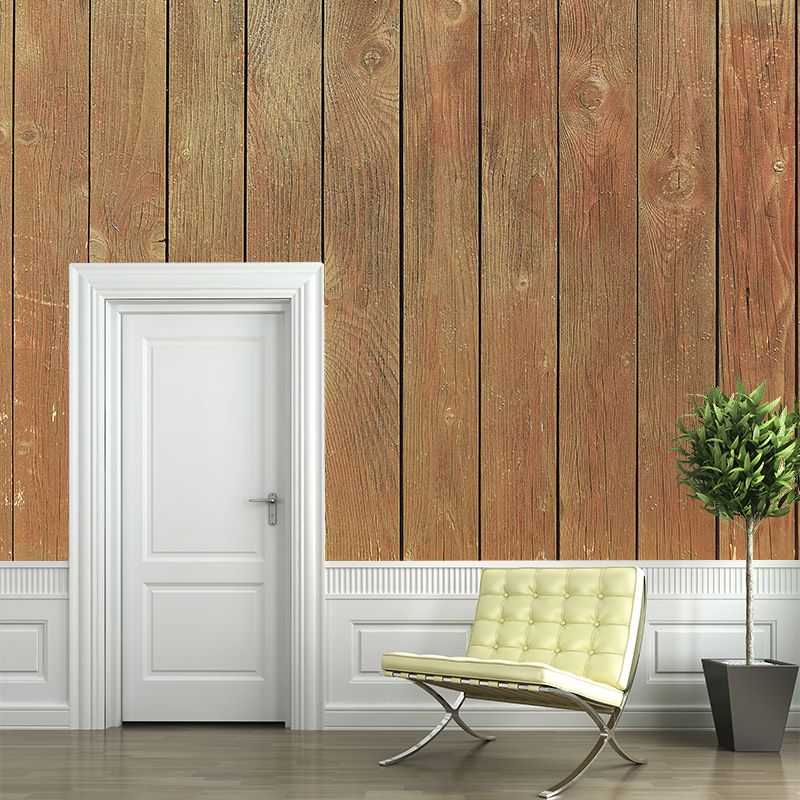 Wood Texture Wall Mural Wallpaper Stain Resistant Wall Decor for Bedroom