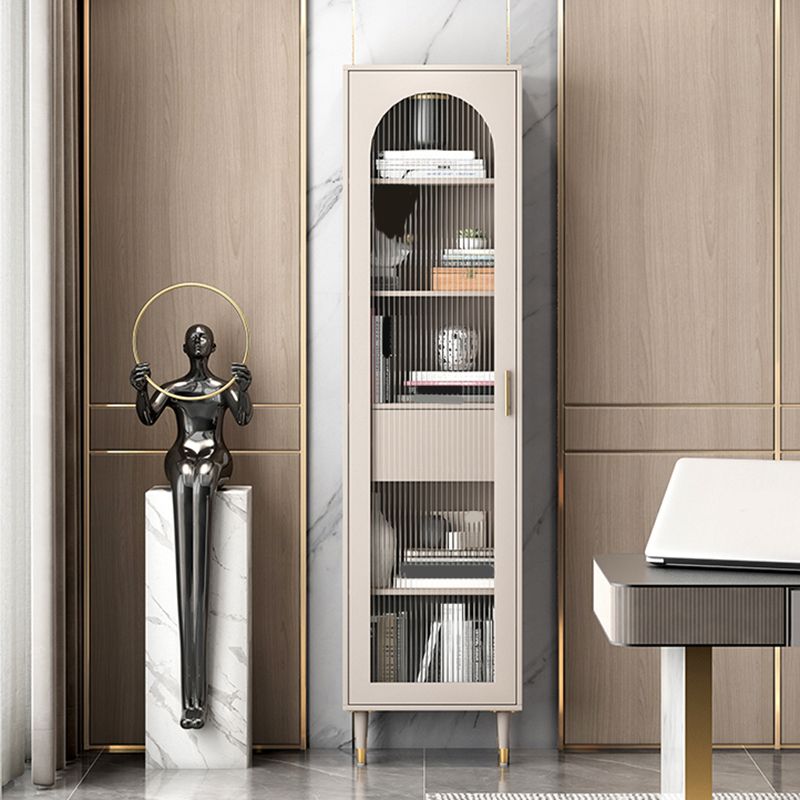 Glam Metal Bookcase Standard Closed Back Bookshelf for Home Office