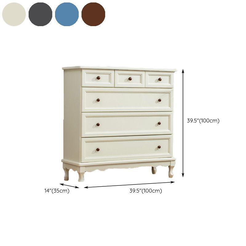 Nautical Solid Wood Storage Chest Bedroom Chest with Multi Drawers