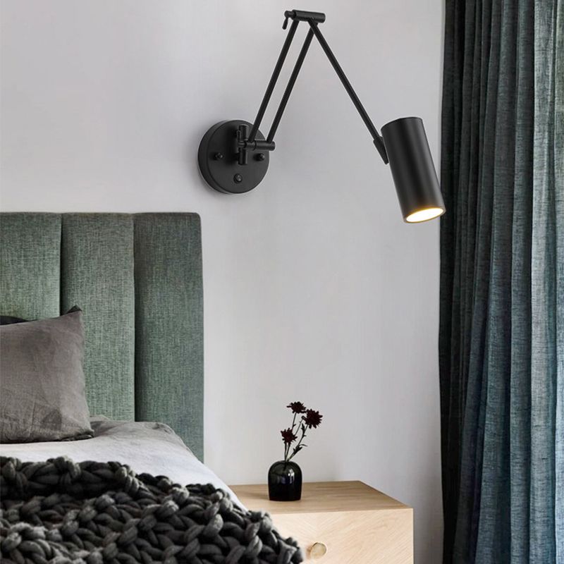 Modern Style Geometric Wall Mounted Light Fixture Metal 1 Light Wall Lighting Fixtures