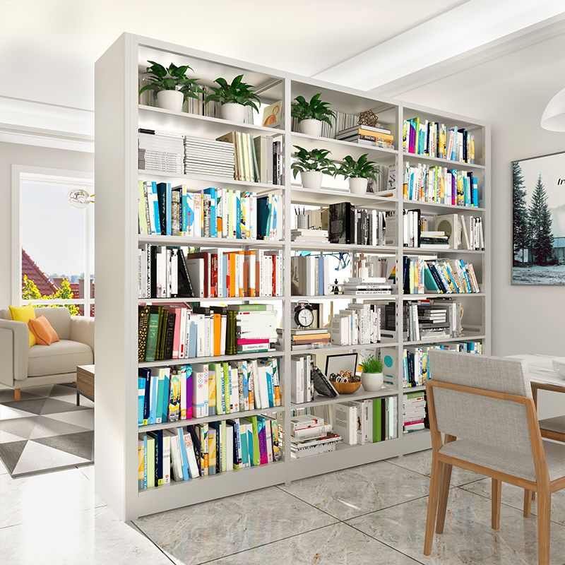 6-Tier Steel Matte Finish Bookcase Standard 79-inch Bookshelf