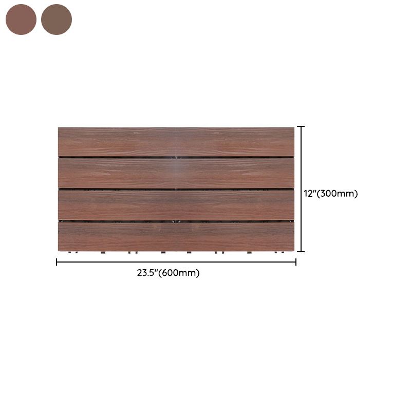 Deck Plank Interlocking Wood Flooring Tiles Garden Outdoor Flooring