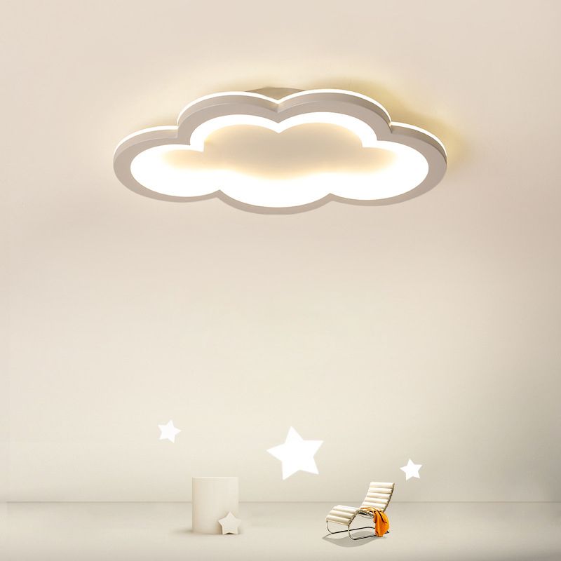 Joli plafonnier LED à motif de nuage, plafonnier pour chambre d'enfant