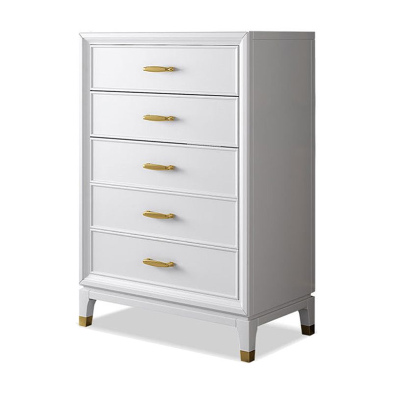 Ultra-Modern Double Dresser White Storage Chest Dresser for Bedroom