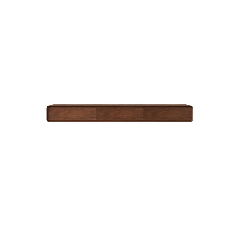 Modern TV Media Stand Wood Wall-mounted TV Console with Doors