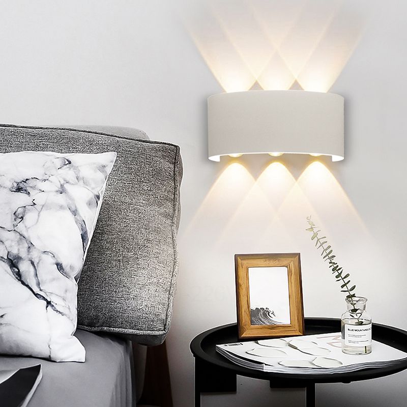 Modern Minimalist Minimalist Wall Monted Aiblowture Metal Wall Lights per soggiorno