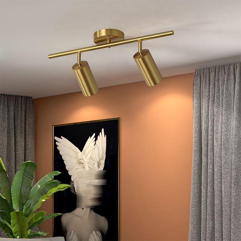Contemporary Metal Ceiling Light Simple Flush Mount Light Fixture for Bedroom