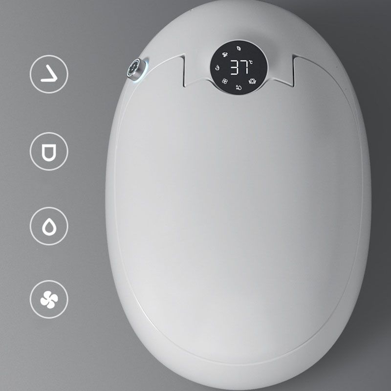 Modern Siphon Jet Flush Toilet Colonial White Heated Seat Urine Toilet with Toilet Seat