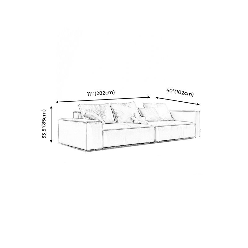 Genuine Leather Pillowed Back Cushions Sofa and Sectional with Wear Resistant