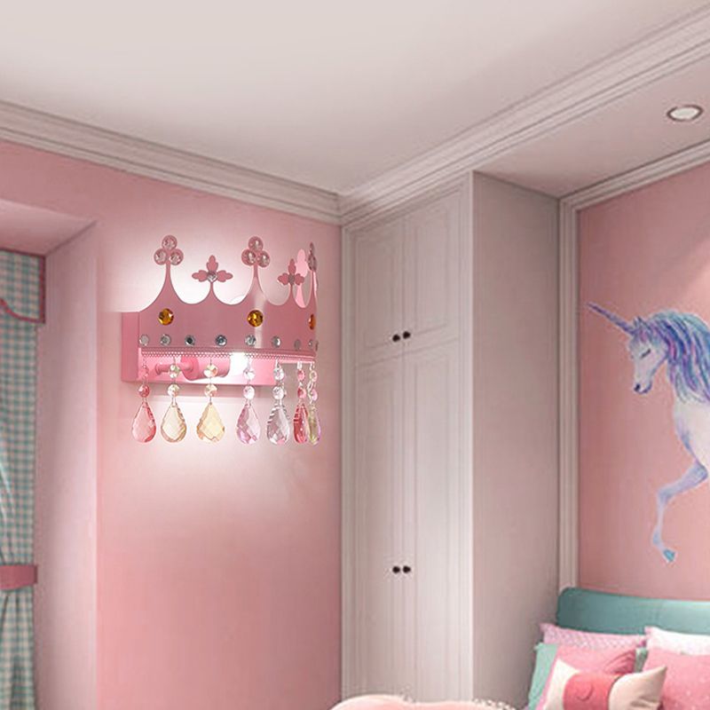 Nordic Style Wall Mount Light Crown Shape Wall Lamp for Children's Room