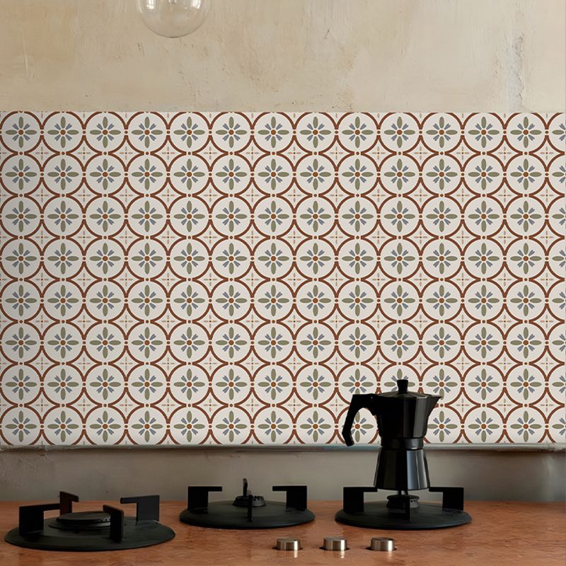 Water Resistant Peel & Stick Tile Square Pattern Printing Single Tile