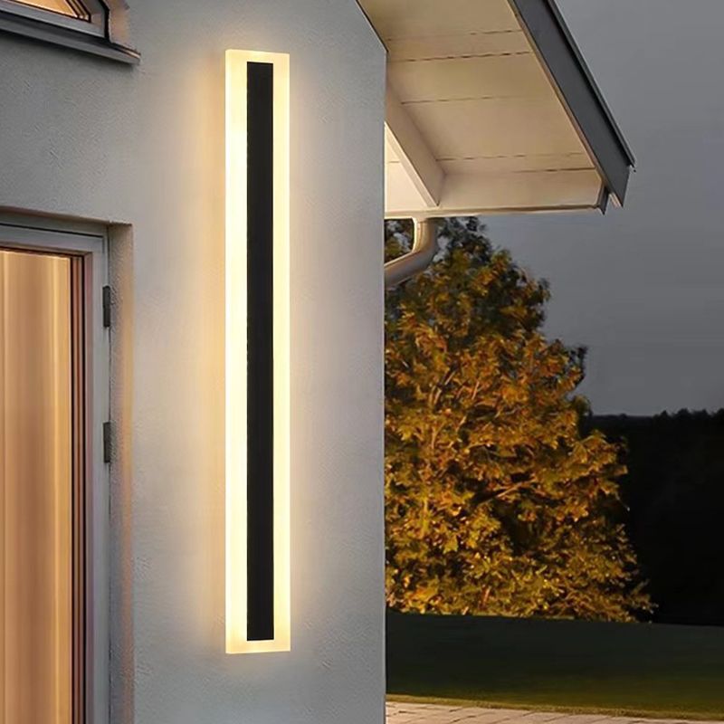 LED Wall Mount Light Modern Simple with Acrylic Shade for Garden