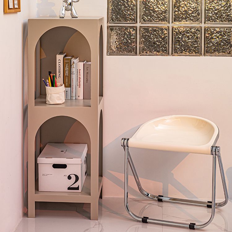 Modern Metal Bookcase Open Storage Shelves Included Etagere Bookshelf