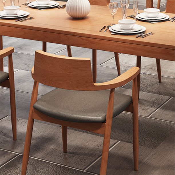 Modern Solid Wood Dining Table Set 1/2/5 Pieces Dining Set for Home Use