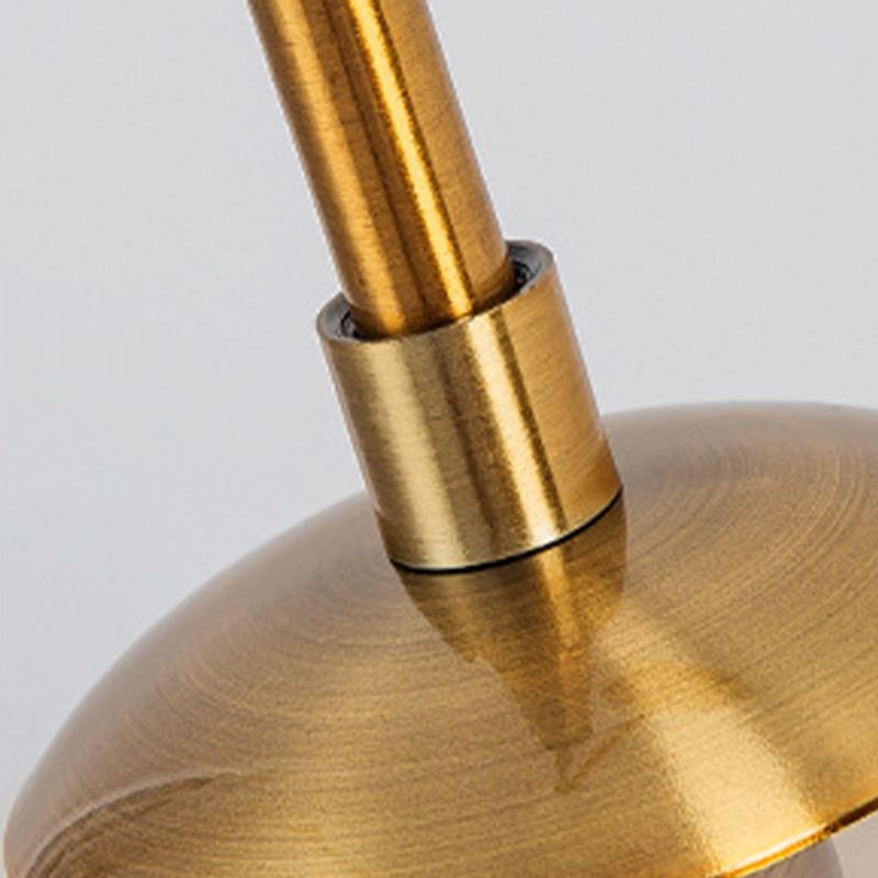 Postmodern Style Round Shade Wall Sconce Transparent Glass 1 Light Sconces for Bedroom