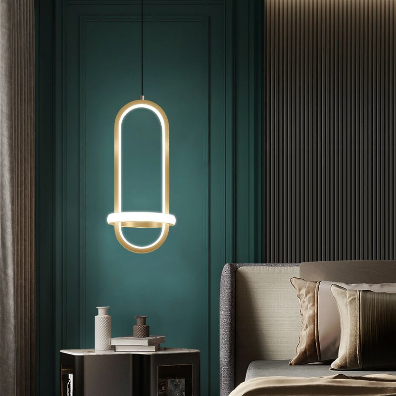 Luci a sospensione a sospensione a sospensione modernista per ciondolo a sospensione per la camera da letto del salotto
