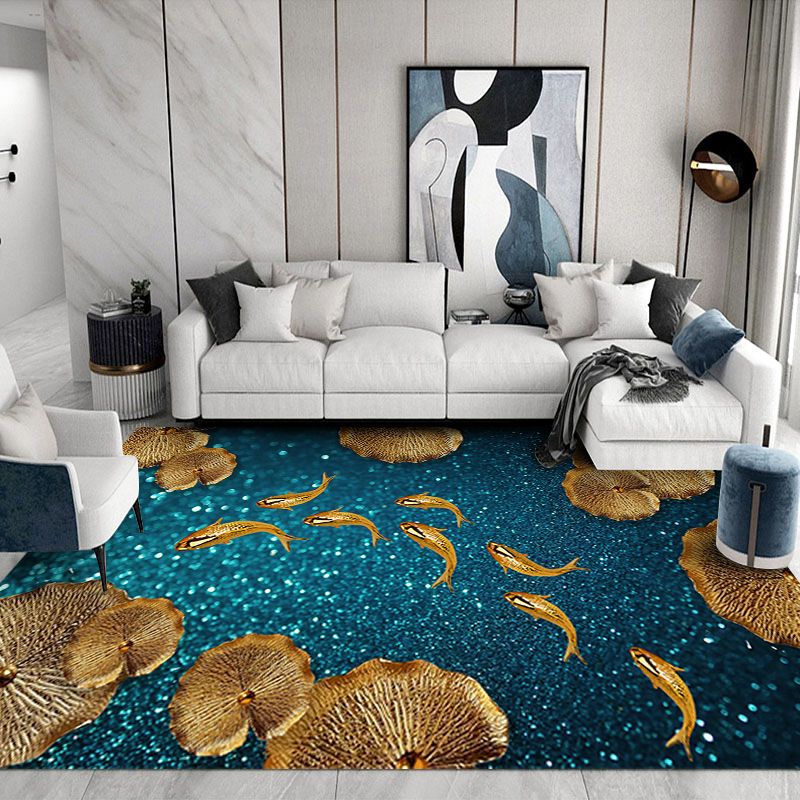 Gray Striped Carpet Polyester Contemporary Carpet Non-Slip Backing Carpet for Drawing Room