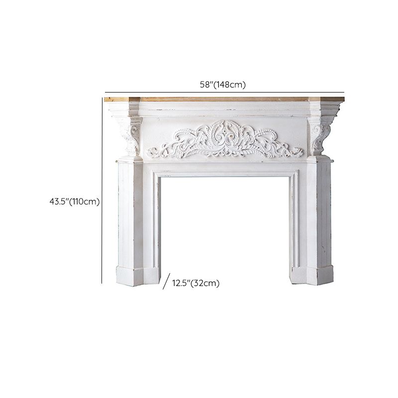 French Country Wood Console Table White Console Sofa Table for Hall