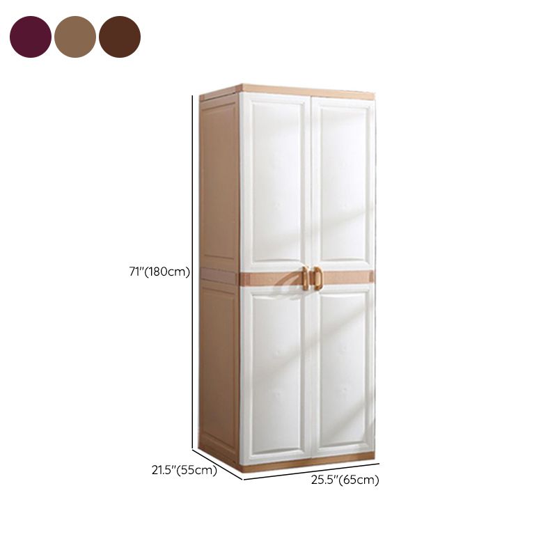 Modern Adjustable Shelves Wardrobe Armoire Freestanding Plastic Wardrobe