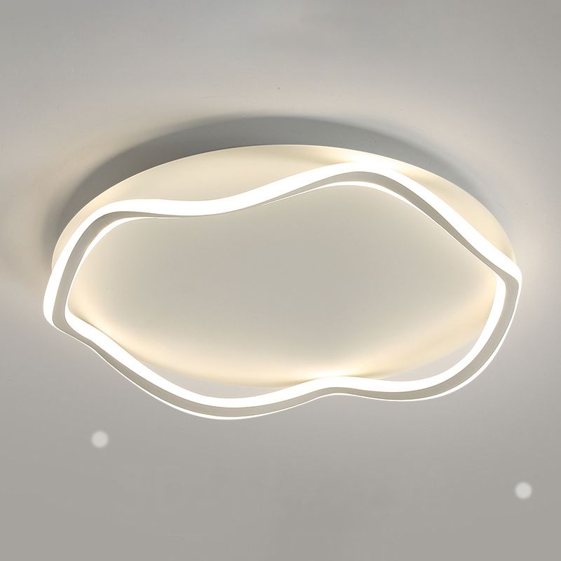 Moderne Lineare Eisen Flushmount Licht Acryl Schatten Bündig Montage Decken