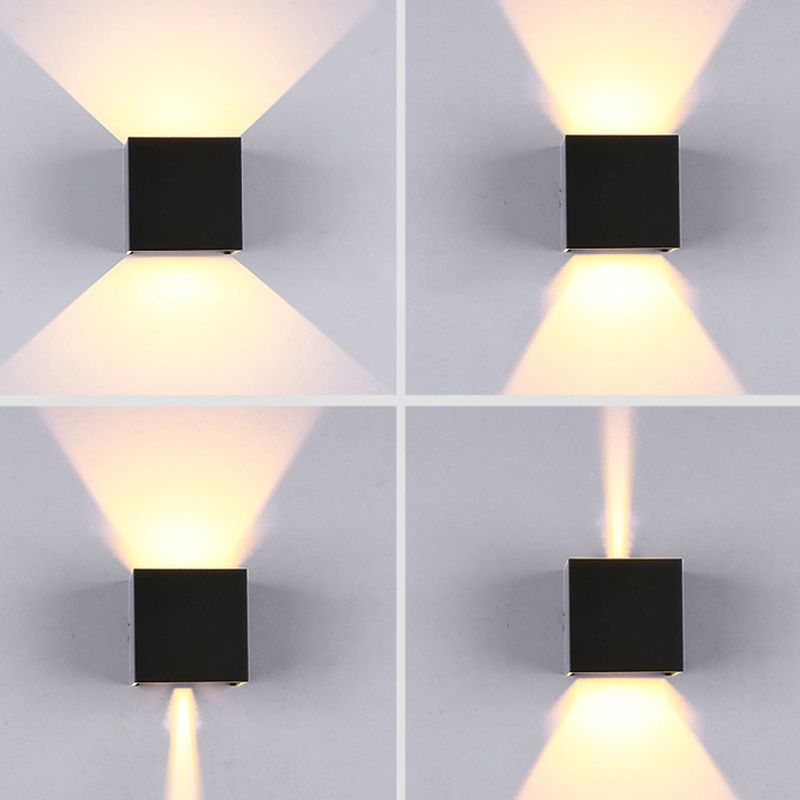 Contemporary Style Geometric Wall Lighting Metal 2 Lights Wall Light Fixture