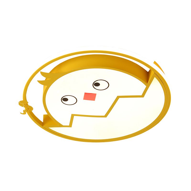 Gebrochene Muschel Chicken Flush Lampe Befestigung Cartoon Acryl LED Schlafzimmer Flush Mount in Gelb, Weiss/Warm Licht