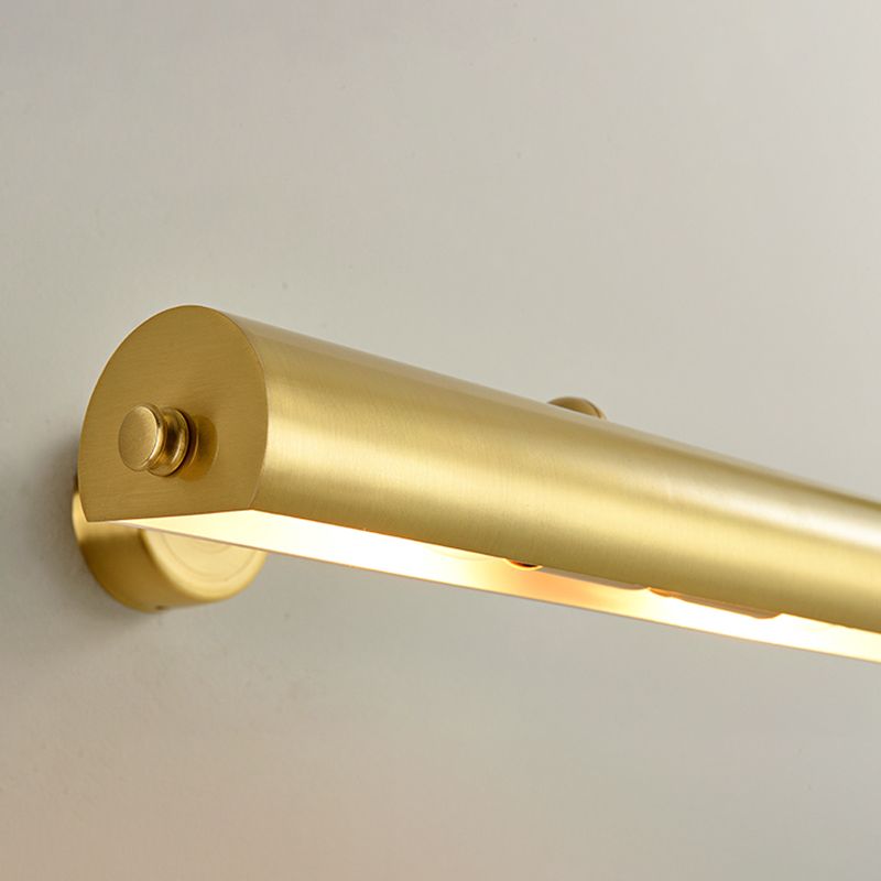 Modern Simple Copper Makeup Mirror Lamp Bathroom Nordic Mirror Light Fixture