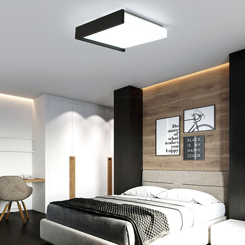 Lampe LED encastrée avec abat-jour en acrylique, plafonnier de Style moderne pour chambre à coucher