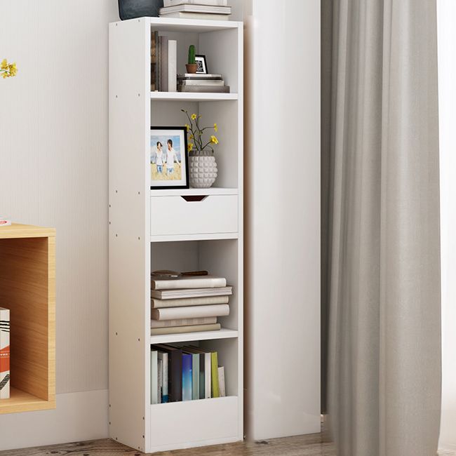 Closed Wooden Bookshelf Modern Minimalist Home Corner Bookcase