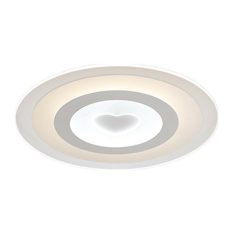 Éclairage encastré simple ultra - mince acrylique salon LED luminaire encastré