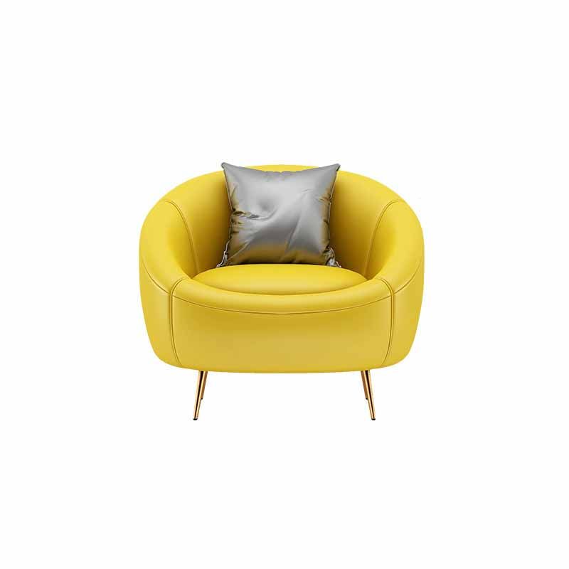 Solid Color Sloped Arms Sofa Tight Back Stain Resistant No Distressing Sofa