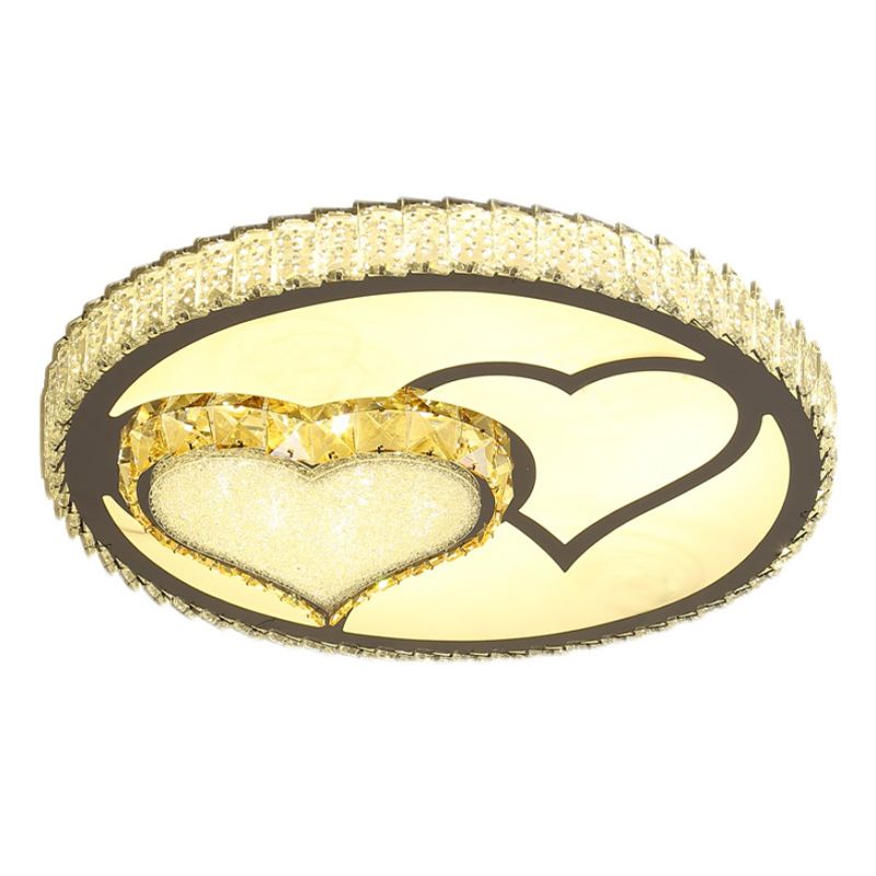 Plafoniere moderne da incasso Illuminazione a soffitto a LED in cristallo per soggiorno