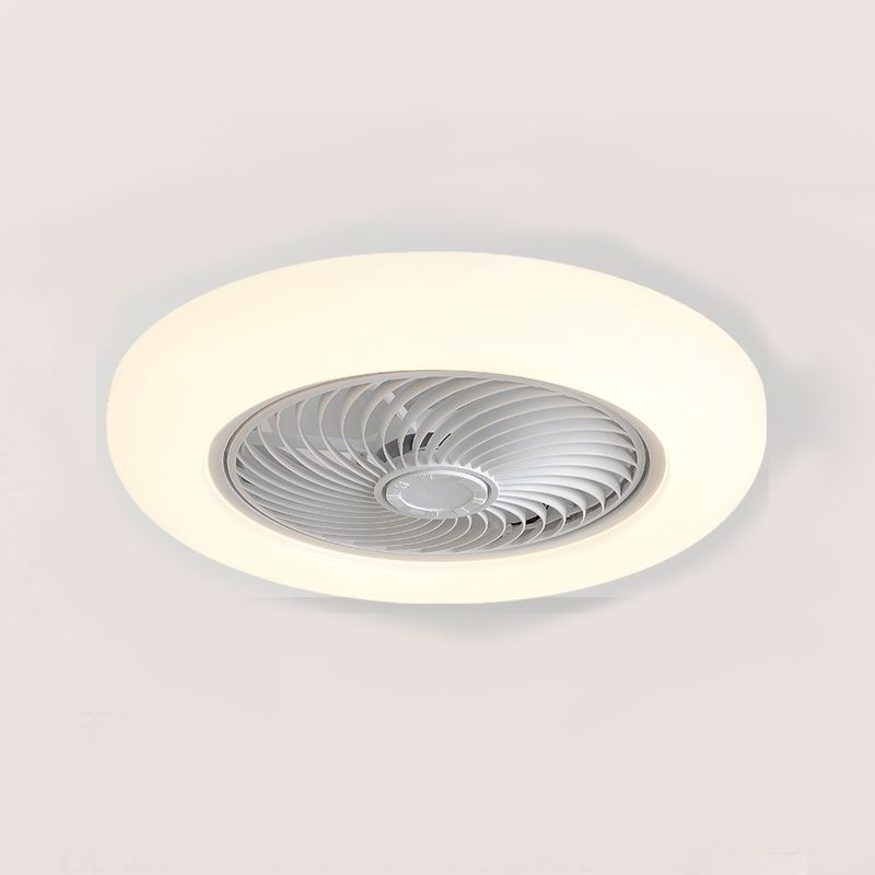 Stilvolle minimalistische runde Lüfterlampe Acryl Schlafzimmer LED SEMI BUSH MOUNT Deckenleuchte