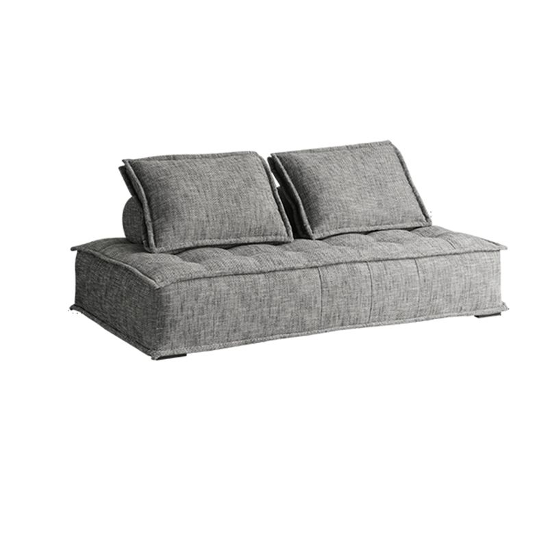 Contemporary Pillows Standard Armless Linen Stationary Seating